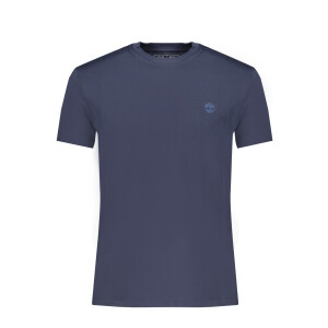 Timberland ανδρικό μπλε T-shirt με κοντά μανίκια και στρογγυλή λαιμόκοψη