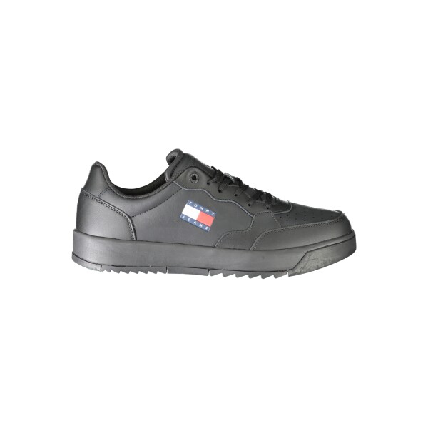 Tommy Hilfiger ανδρικά sneakers σε μαύρο χρώμα με κορδόνια