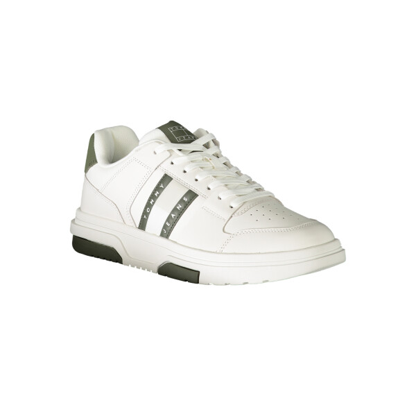 Tommy Hilfiger ανδρικά sneakers σε λευκό χρώμα με κορδόνια και λογότυπο
