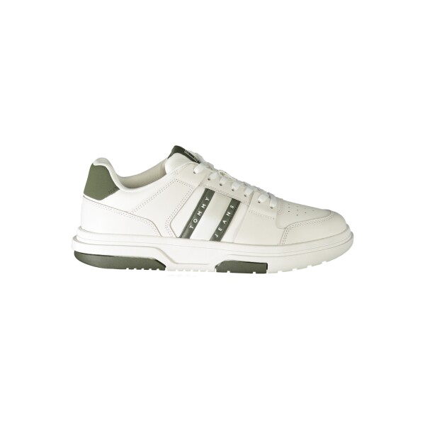 Tommy Hilfiger ανδρικά sneakers σε λευκό χρώμα με κορδόνια και λογότυπο