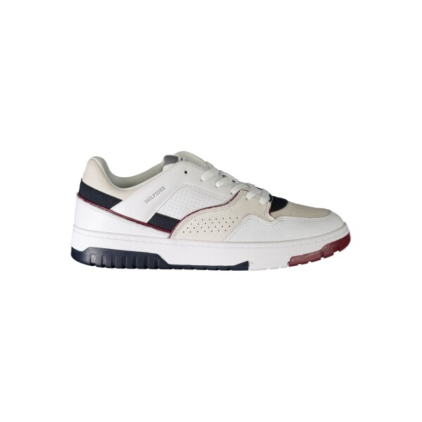 Tommy Hilfiger ανδρικά λευκά sneakers με κορδόνια