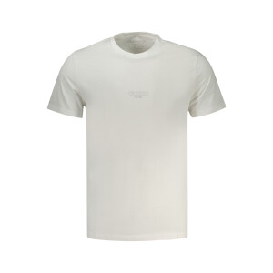 Guess Jeans Ανδρικό Λευκό T-shirt με print λογότυπο