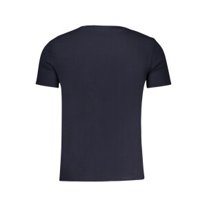Guess Jeans ανδρικό μπλε t-shirt με κοντά μανίκια και λογότυπο