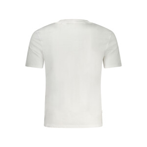 Guess Jeans Ανδρικό Λευκό T-shirt με στρογγυλή λαιμόκοψη