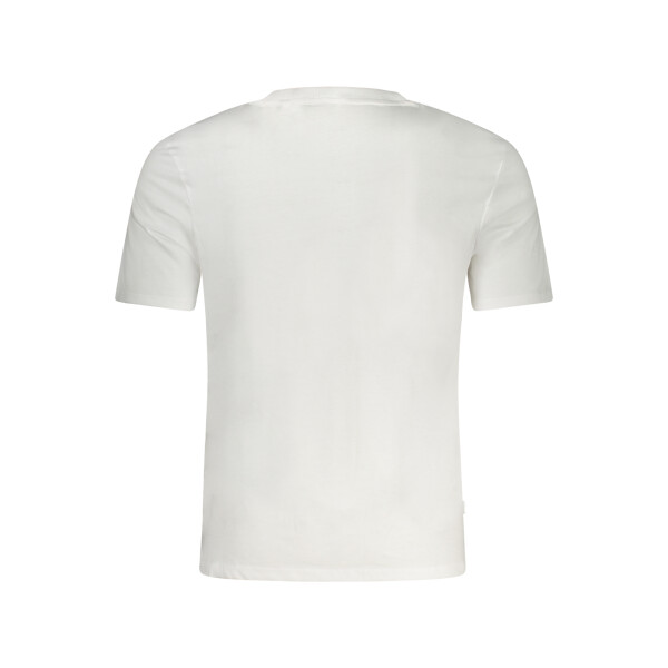 Guess Jeans Ανδρικό Λευκό T-shirt με στρογγυλή λαιμόκοψη
