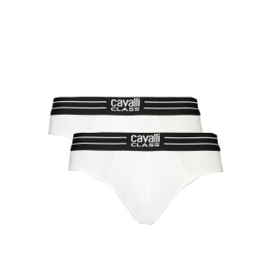Cavalli Class ανδρικά λευκά σλιπ με λογότυπο