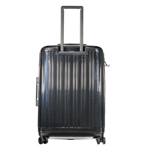 Piquadro Μαύρη Μεσαία Βαλίτσα Trolley με λογότυπο
