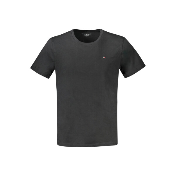 Tommy Hilfiger Ανδρικό Μαύρο T-shirt με στρογγυλή λαιμόκοψη