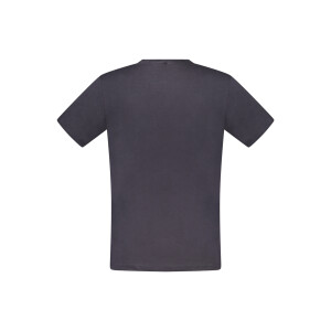 RIFLE Ανδρικό Μπλε T-shirt με στρογγυλή λαιμόκοψη και print λογότυπο