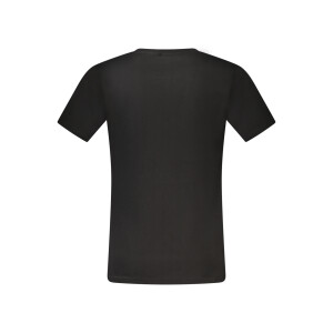 RIFLE Ανδρικό Μαύρο T-Shirt με κοντά μανίκια και λογότυπο