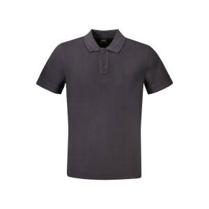 BOSS Ανδρική Μαύρη Polo Μπλούζα με κοντά μανίκια και λογότυπο