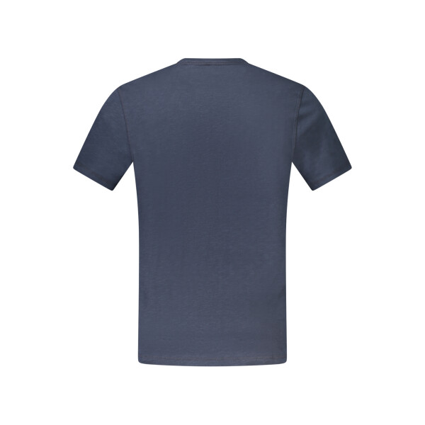 BOSS Ανδρικό Μπλε T-shirt με κοντά μανίκια και λογότυπο