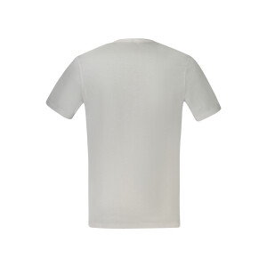 BOSS Ανδρικό Λευκό T-shirt με print λογότυπο