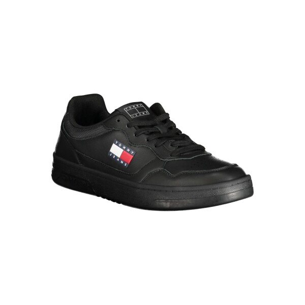 Tommy Hilfiger ανδρικά sneakers σε μαύρο χρώμα με κορδόνια