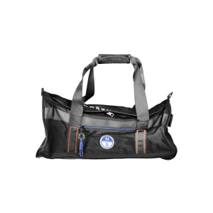 North Sails ανδρική μαύρη τσάντα duffle με λογότυπο