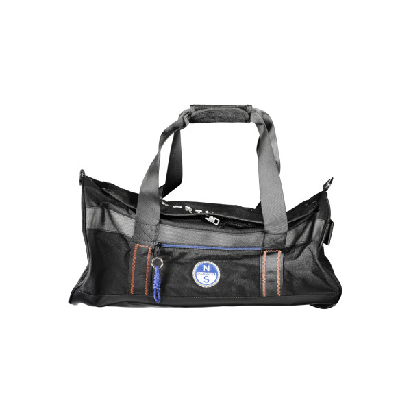 North Sails ανδρική μαύρη τσάντα duffle με λογότυπο