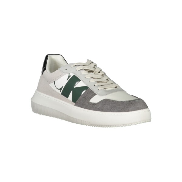Calvin Klein ανδρικά sneakers σε λευκό χρώμα με κορδόνια και λογότυπο