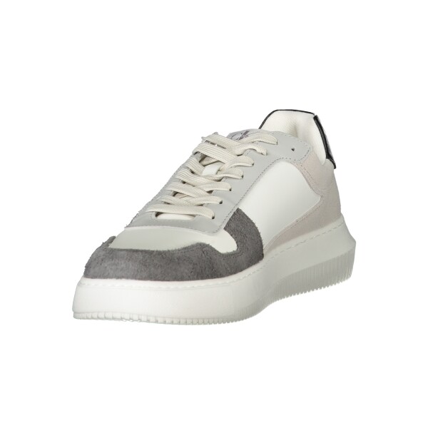 Calvin Klein ανδρικά sneakers σε λευκό χρώμα με κορδόνια και λογότυπο