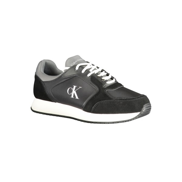 Calvin Klein ανδρικά sneakers σε μαύρο χρώμα με κορδόνια και λογότυπο