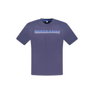 North Sails ανδρικό t-shirt σε μπλε χρώμα με κοντά μανίκια και λογότυπο