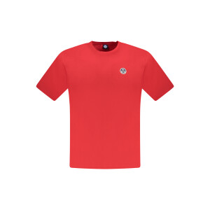 North Sails Ανδρικό Κόκκινο T-Shirt με στρογγυλή λαιμόκοψη