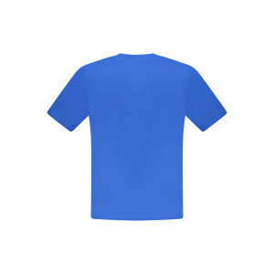 North Sails ανδρικό μπλε T-shirt με στρογγυλή λαιμόκοψη και print λογότυπο