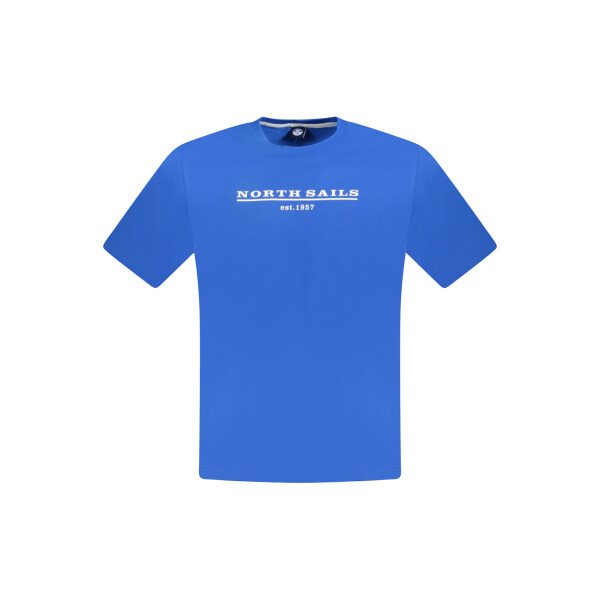 North Sails ανδρικό μπλε t-shirt με στρογγυλή λαιμόκοψη και λογότυπο