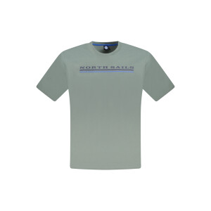 North Sails ανδρικό t-shirt σε πράσινο χρώμα με κοντά μανίκια και λογότυπο