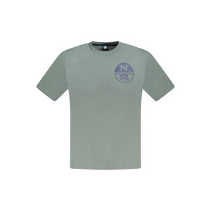 North Sails Ανδρικό Πράσινο T-shirt με κοντά μανίκια και λογότυπο