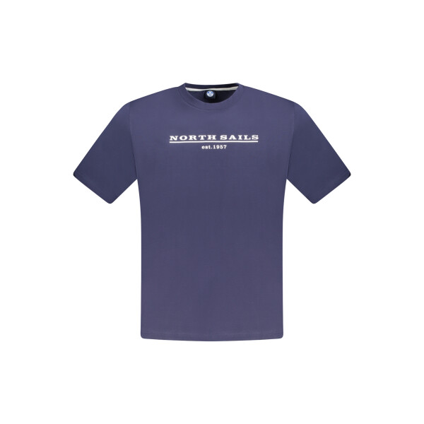 North Sails ανδρικό μπλε t-shirt με στρογγυλή λαιμόκοψη και λογότυπο