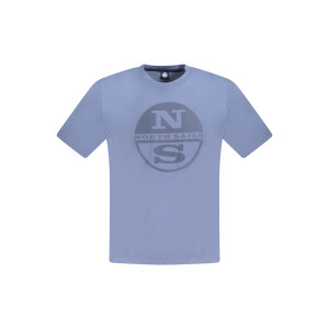 North Sails ανδρικό t-shirt σε μπλε χρώμα με κοντά μανίκια και λογότυπο
