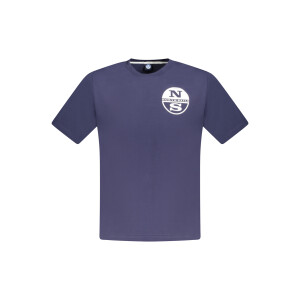 North Sails ανδρικό μπλε T-shirt με κοντά μανίκια και λογότυπο