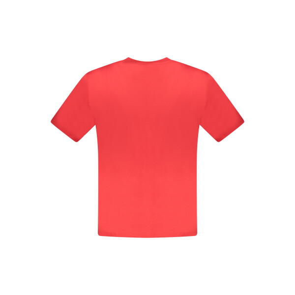 North Sails Ανδρικό Κόκκινο T-shirt με στρογγυλή λαιμόκοψη και λογότυπο