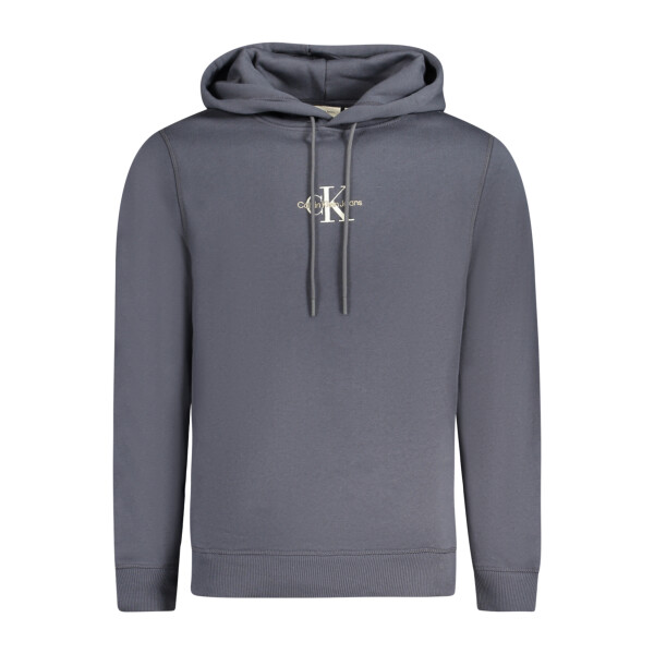 Calvin Klein ανδρικό μπλε φούτερ χωρίς φερμουάρ με κεντημένο λογότυπο