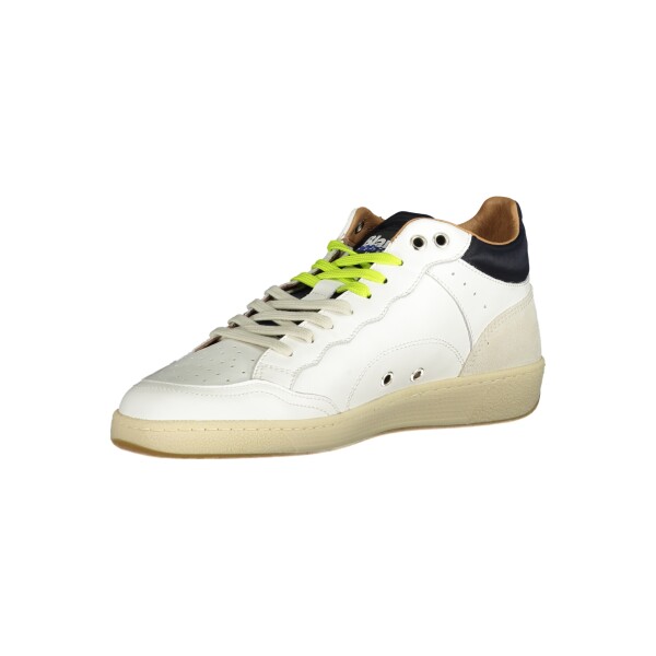 Blauer ανδρικά sneakers σε λευκό χρώμα με κορδόνια