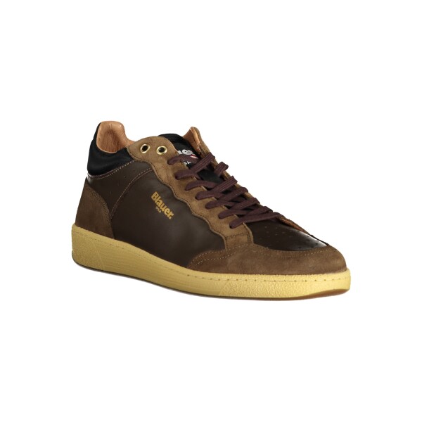 Blauer Ανδρικά Καφέ Sneakers με κορδόνια και λογότυπο