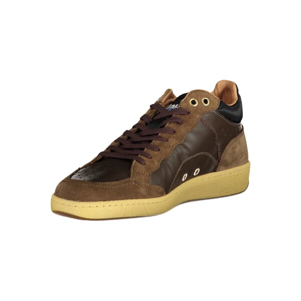 Blauer Ανδρικά Καφέ Sneakers με κορδόνια και λογότυπο