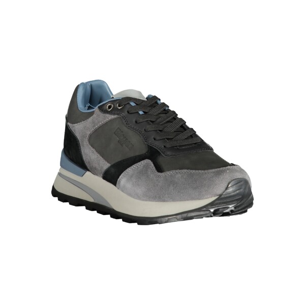 Blauer ανδρικά sneakers σε γκρι χρώμα με κορδόνια
