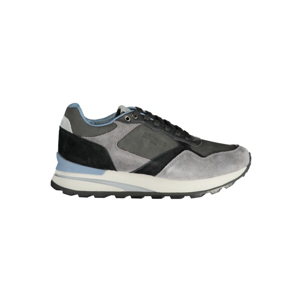 Blauer ανδρικά sneakers σε γκρι χρώμα με κορδόνια