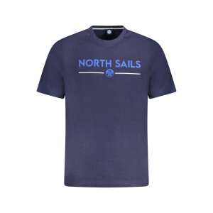 North Sails ανδρικό t-shirt σε μπλε χρώμα με κοντά μανίκια και λογότυπο