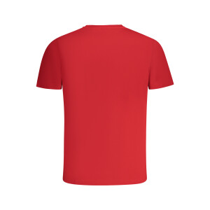 North Sails ανδρικό κόκκινο t-shirt με στρογγυλή λαιμόκοψη και λογότυπο