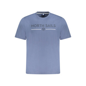 North Sails Ανδρικό Μπλε T-shirt με κοντά μανίκια και λογότυπο