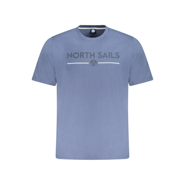 North Sails Ανδρικό Μπλε T-shirt με κοντά μανίκια και λογότυπο