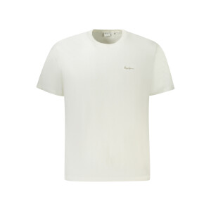 Pepe Jeans ανδρικό λευκό t-shirt με στρογγυλή λαιμόκοψη