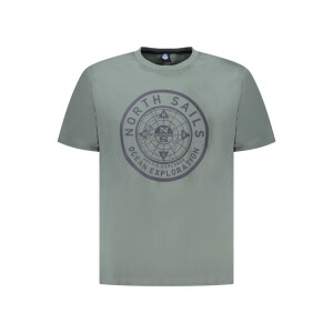 North Sails ανδρικό πράσινο t-shirt με κοντά μανίκια και λογότυπο
