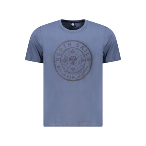North Sails ανδρικό μπλε t-shirt με κοντά μανίκια και λογότυπο
