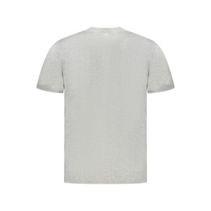 North Sails ανδρικό γκρι t-shirt με κοντά μανίκια και λογότυπο