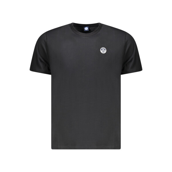 North Sails ανδρικό μαύρο T-shirt με στρογγυλή λαιμόκοψη
