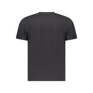 North Sails ανδρικό μαύρο t-shirt με κοντά μανίκια και λογότυπο