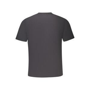 North Sails ανδρικό μαύρο T-shirt με στρογγυλή λαιμόκοψη και print λογότυπο